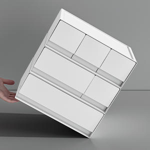 Organizador de Cajones Cosméticos Modular Apilable, Caja de Almacenamiento Rectangular de Plástico, Diseño Moderno y Simple para Escritorio o Tocador - Product Image 4