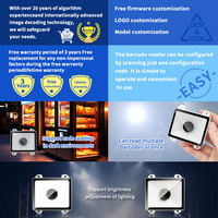 Escáner de Código de Barras Fijo ECodeSky EMT8651B, Escáner de Código QR 1D 2D con Luz Solar, Módulo Lector de Código QR USB