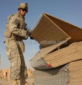 Barrière de contrôle inondable robuste, barrière défensive, gabion soudé, barrière routière remplie de sable, fabrication directe, vente en gros - Product Image 1