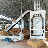 Presse à fibres de coco hydraulique industrielle, machine automatique de pressage de fibres de coco, compacteur de fibres de coco