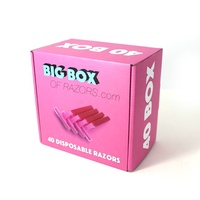 Boîtes d'expédition en carton ondulé kraft personnalisées de couleur rose, petites, avec logo, pour l'expédition