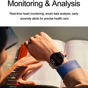 Reloj inteligente con preguntas y respuestas ECG alimentado por IA con oxígeno en sangre Presión arterial Respiración y control de temperatura ET473 Relojes Reloj inteligente - Product Image 2