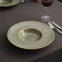 Assiette ronde personnalisée en porcelaine et céramique pour pâtes, grand bol à soupe, assiette creuse