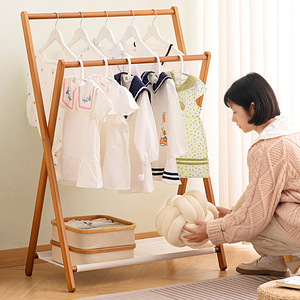 Floor- Lazy-Person <b>Clothes</b> Hanger Minimalist Multi-Functional Storage Bedroom Drying <b>Rack</b> - Product Image 2
