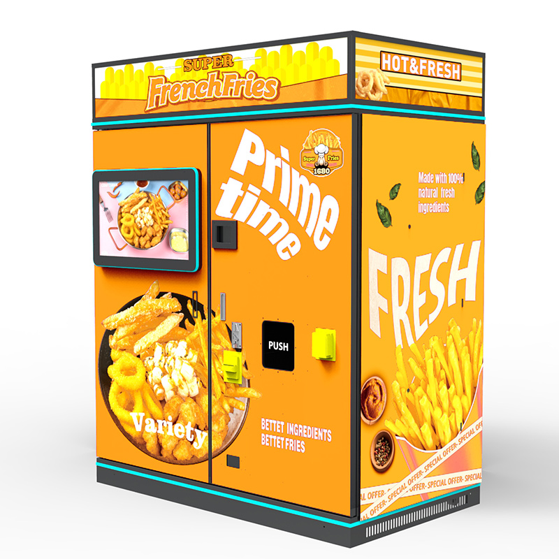 Máquina Expendedora de patatas fritas de la mejor calidad, precio de 35 segundos, máquina expendedora de patatas fritas de tamaño pequeño para exteriores