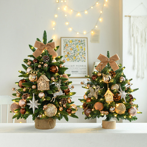 2026 Factory Wholesales 45cm Durable Artifical Indoor Decorated Tabletop Mini Christmas <b>Tree</b> and Decorations <b>With</b> LED <b>Lights</b> - Product Image 4