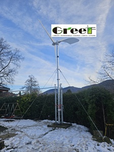 Sistema Híbrido de Energía Eólica de Eje Horizontal de 1kw, 2kw, 3kw, 5kw, 220V, Bajo Ruido, Conexión a Red y Carga de Batería, para Granjas y Hogares - Product Image 1