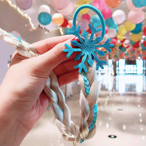 Paillette di Scintillio Dei Capelli Della Ragazza Scrunchies Coda di Cavallo Capelli Corde <span class=keywords><strong>per</strong></span> le Ragazze Nuovo Colorato Parrucca Della Treccia Anelli Elastici <span class=keywords><strong>per</strong></span> Capelli Bambini Headwear - Product Image 5