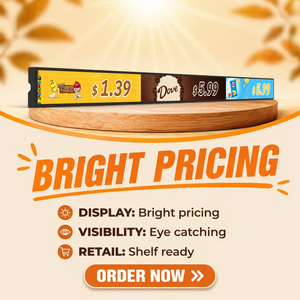 Écran numérique animé ultra-large personnalisé pour affichage sur le bord des étagères de supermarché, idéal pour la publicité au détail sur le dessus des réfrigérateurs - Product Image 3