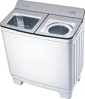 Lave-linge semi-automatique à double cuve en acier inoxydable, 15 kg, chargement par le haut, vente chaude