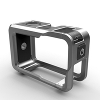 Cage de caméra en alliage d'aluminium pour Osmo Action 5 Pro/4/3, base magnétique, fixation rapide, griffe porte-accessoire, monture 1/4'', légère