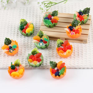 Modelo de batido de frutas en miniatura simulado, juguete de comida, colgante de frutas <span class=keywords><strong>para</strong></span> hielo raspado, juguete de comida hecho a mano DIY - Product Image 4