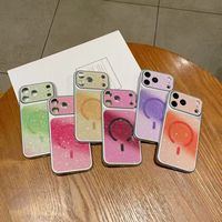 Coques de téléphone magnétiques deux-en-un à paillettes populaires de l'usine BAILI pour iPhone 16 15 Pro Max, se transforment instantanément en IP 18 PM