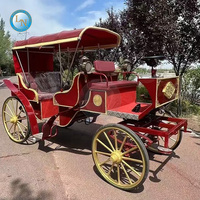 Chariot électrique à 4 roues électrique personnalisé de haute qualité et chariot tiré par des chevaux pour le mariage royal pour le tourisme à vendre