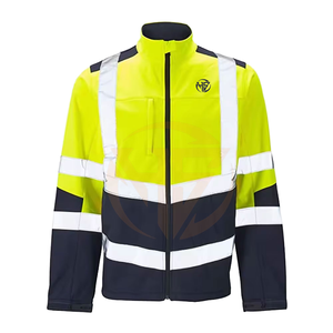 เสื้อแจ็คเก็ตสะท้อนแสงสำหรับงานก่อสร้าง ขนาดสั่งทำได้ ขายดี คุณภาพสูง คอปกแบบพิเศษ รับผลิตตามแบบ (OEM) ชุดทำงานผ้าแคนวาสสำหรับฤดูใบไม้ผลิ - Product Image 1