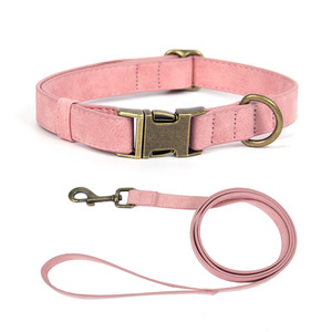 Verstelbare Lederen Halsband En Riem Voor Kleine Middelgrote Honden Halsband Voor Huisdieren Met Metalen Gesp Luxe Hondenhalsband - Product Image 5