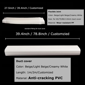 Điều hòa không khí <span class=keywords><strong>AC</strong></span> bộ phận nhiệt mini chia Phụ kiện bao gồm sử dụng ống máng xối Slim Duct Line Set Bìa nhà xây dựng - Product Image 4