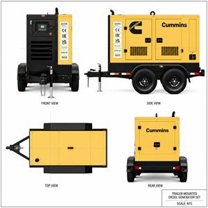 Groupe électrogène diesel Cummins UK Perkins 50kva 80kva 100kva 125kva 150kva 200kva 50kw 100kw 200kw - Product Image 2
