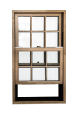 Fenêtre coulissante verticale en bois massif Penjoy Building Timber avec moustiquaire en acier inoxydable, design moderne, construction en bois massif