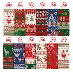 WW198 thème de noël Scrapbook papier <span class=keywords><strong>moche</strong></span> pull artisanat papier de fond pour la fête de noël bricolage carte faisant <span class=keywords><strong>Photo</strong></span> Album décor - Product Image 4