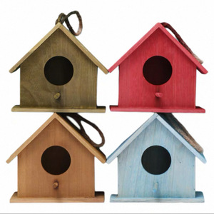 Casa Decorativa para Pájaros de Madera con Acabado Natural para Jardín, Patio, Refugio para Pájaros al Aire Libre, Decoración para el Hogar, Venta al por Mayor - Product Image 6