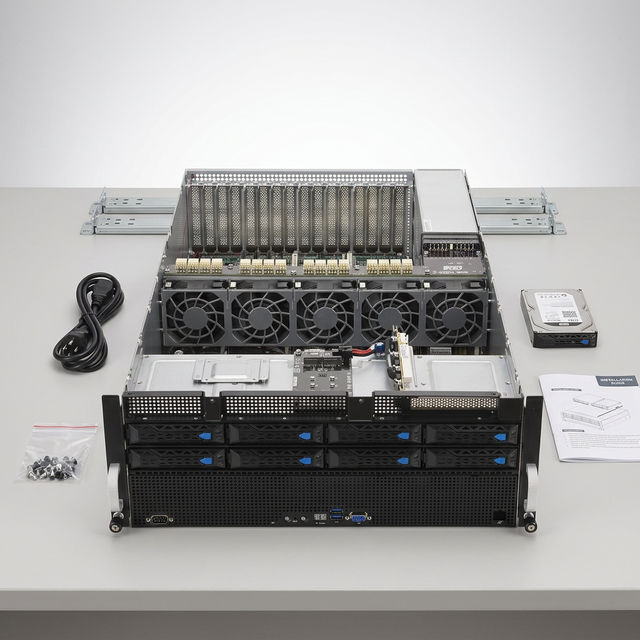 128GB, 64GB, 32GB, 16GB Memory ESC8000A-E11 4U Dual-socket GPU Server