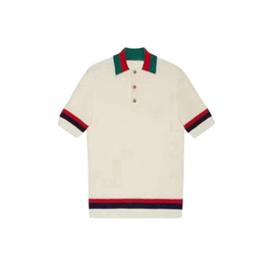 Custom-designed luxury men's knit sweaters made to order summer cotton men's short-sleeved button-<b>down</b> knitwear polo knit sh - Product Image 1