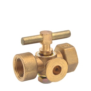 جهاز قياس الضغط من النحاس, جهاز قياس الضغط من النحاس بثلاثة اتجاهات ، صمام بخار للغلايات ، متين ، مقاوم للضغط العالي - Product Image 3