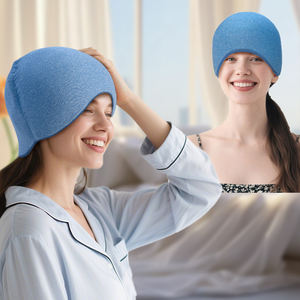 Özel Logo ve desen kullanımlık esnek soğuk sıkıştırma Wrap baş ağrısı rahatlatmak <span class=keywords><strong>Elasto</strong></span> jel buz kap migren kafa buz kollu - Product Image 1