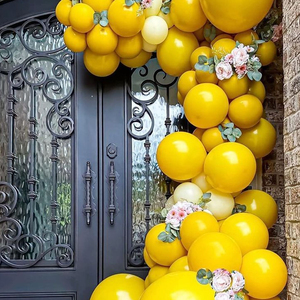 Wholesale Latex <strong>Balloon</strong> Set Birthday Party Decorations Theme Set Solid Yellow Color <strong>Balloon</strong> Arch Kit Happy Birthday <strong>Balloon</strong> Set - Product Image 4