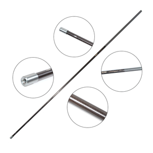 Manico per Guadino da Carp Fishing Selco MIX CARBON Nero con Testa in Alluminio, Palo Telescopico a Innesto per Canna da Pesca - Product Image 4