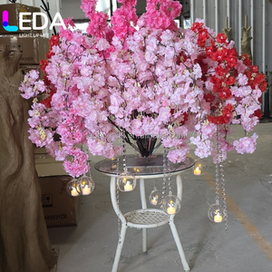 ต้นซากุระสีชมพูประดิษฐ์ขนาดสั่งทำพิเศษ LEDA สำหรับตกแต่งโต๊ะกลางในร่ม ต้นไม้ดอกไม้ประดับงานปาร์ตี้ งานแต่งงาน และตกแต่งบ้าน - Product Image 2