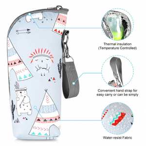 Baby Bottle Cooler Tote Bags Insulated Breastmilk Cooler Bag Nursing Bottle Cooler Warmer Bag for Nursing Mom Daycare Travel - Product Image 4