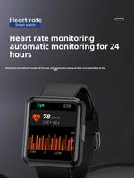 Nuevo Reloj Inteligente Q333 Fashion Square, Resistente al Agua, con Monitor de Ritmo Cardíaco y Presión Arterial, Sincronización con Teléfono Móvil, Certificado CE Clase I