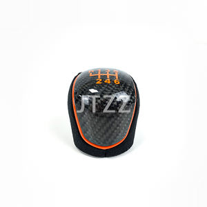 Pour <span class=keywords><strong>Ford</strong></span> <span class=keywords><strong>Focus</strong></span> MK3 <span class=keywords><strong>ST</strong></span> RS pommeau de levier de vitesse en Fiber de carbone amélioré accessoires de voiture intérieur automobile 2015 2016 2017 2018 - Product Image 1