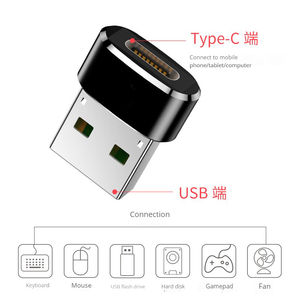 Adaptor OTG Laptop dari Aluminium Alloy 2.0, Adaptor USB C ke USB A untuk iPhone 16 15 Samsung S25 - Product Image 3
