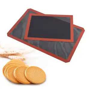 Meia folha Premium Non-Stick perfurado Silicone Baking Mat para Pão Vaporante Mesh Pad permitir sabor
