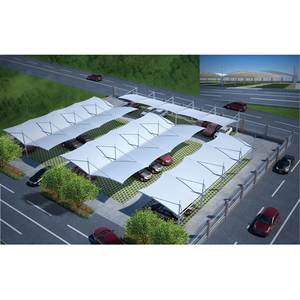 Hiện đại vườn Lều gazebo màng cấu trúc tán <span class=keywords><strong>PTFE</strong></span> và pvdf kiến trúc màng cho công viên & ngoài trời cho bãi đậu xe - Product Image 2