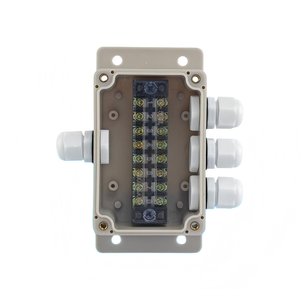 100x68x50mm <b>Waterproof</b> <b>Junction</b> <b>Box</b> One-in-three-out 15A Terminal Block PG9 Cable Gland Enclosure Terminal <b>box</b> - Product Image 1