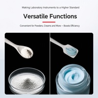 Cuillère-spatule en céramique de porcelaine blanche émaillée à double extrémité, gamme complète de tailles, pour poudre et pâte, usage laboratoire et pharmacie