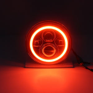 Wukma Moto 7 "Phares LED avec Halo Angel Eye Clignotant halo pour Jeep Wrangler JK TJ 1997-2018 - Product Image 6