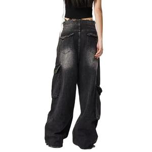 Nuovo Design da donna pantaloni elastici <span class=keywords><strong>Jeans</strong></span> Flare tinta unita lavaggio collant blu taglie forti tessuto Denim <span class=keywords><strong>senza</strong></span> <span class=keywords><strong>tasche</strong></span> da donna <span class=keywords><strong>Jeans</strong></span> - Product Image 5