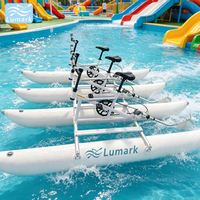 Vélo aquatique gonflable trois places en tube banane, cadre en aluminium, haute pression, pour photographie, de Chine, Lumark OEM ODM Logo