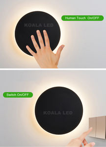 Versandfertige Intelligente Runde Sechseckige Berührungsempfindliche Nachtbeleuchtung Applique Murale Geometrische Wabenförmige Weiße LED-Wandleuchte - Product Image 2