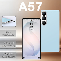Smartphone A57 5G LTE Triple SIM 8000mAh Écran AMOLED 7,3 Pouces 120Hz Appareil Photo 108MP 16Go+1To MTK Dimensity 4G 5G WiFi GPS Déverrouillage Facial