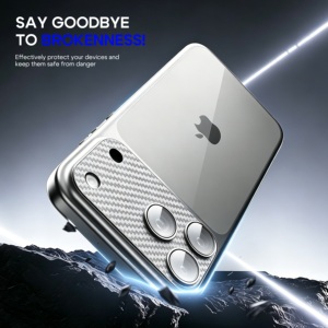 Phim bảo vệ có họa tiết sợi <span class=keywords><strong>carbon</strong></span> dành cho ống kính iPhone 17 Pro Max có thể phủ toàn bộ. - Product Image 6
