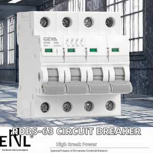 Interruptor Automático Miniatura RDB5-63 6KA DC 4P 1-63A MCB con Protección LI 400V/230V 50/60Hz - Product Image 2