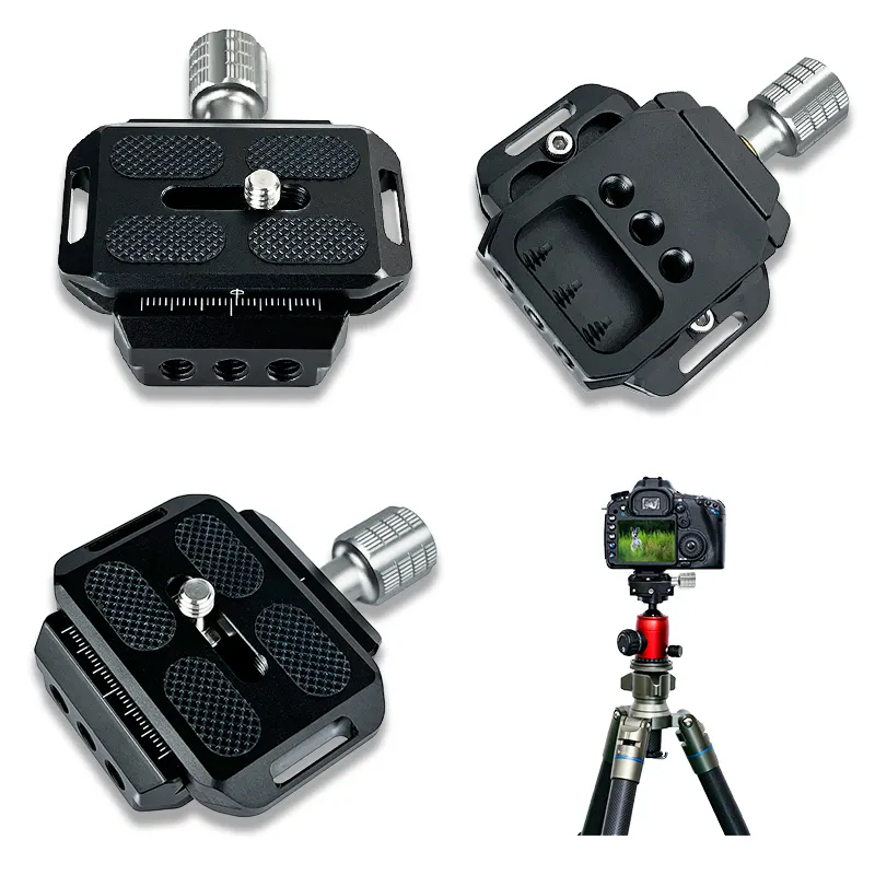 Quick Release Plate,Camera Mount Thread Adapter Seat Quick Setup Kit with 1/4" Screw for Canon/Sony/Nikon Cameras/DJI