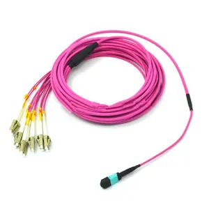 Connecteur de patchwork de Fiber optique MPO MTP, cordon de raccordement, assemblage de câble de dérivation, pièces