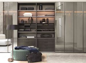 Modern Luxury Bedroom Set with Plywood Walk-In Closet & Wardrobe Home Furniture for Apartment Villa Use - Product Image 4